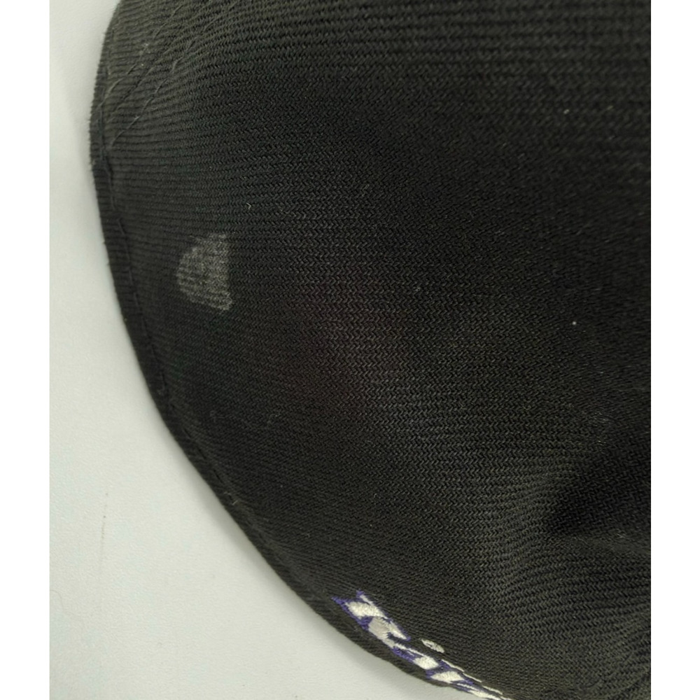 Baltimore Ravens Hat Cap Fitted Mens 7.5 Black NFL Football New Era 59FIFTY - Picture 4 of 9